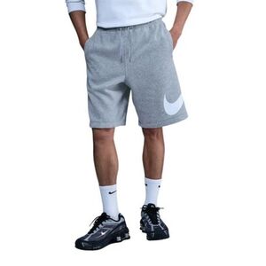 Pánské teplákové kraťasy NIKE-M NK CLUB BB SHORT GX DK GREY HEATHER/LT SMOKE GREY/WHITE obraz