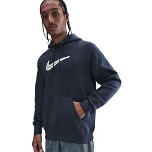 Pánská mikina s kapucí NIKE-M NK CLUB BB HDY NEO VARSITY OBSIDIAN/OBSIDIAN/BLACK obraz