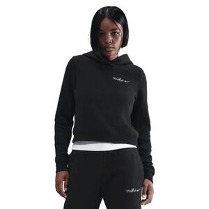 Dámská mikina s kapucí NIKE-W NSW PHNX FLC SHRUNKEN HOODIE BLACK obraz