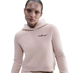 Dámská mikina s kapucí NIKE-W NSW PHNX FLC SHRUNKEN HOODIE SILT RED obraz