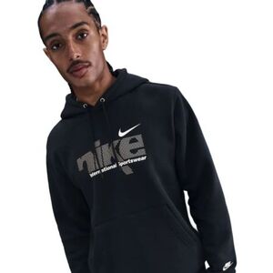Pánská mikina s kapucí NIKE-M NK CLUB BB PO HDY SWSH SPORT BLACK/METALLIC GOLD obraz