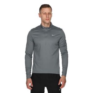 Pánská běžecká mikina s 1/2 zipem NIKE-M NK DF PACER TOP HZ SMOKE GREY/REFLECTIVE SILV obraz