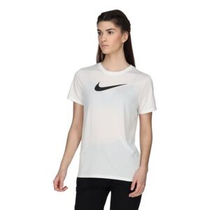 Dámské tréninkové tričko s krátkým rukávem NIKE-W NK DF TEE RLGND HBR WHITE/BLACK obraz