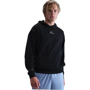 Pánská tréninková mikina s kapucí NIKE PRO-M NP DF NPT MIDLAYER HOODIE BLACK/WHITE obraz