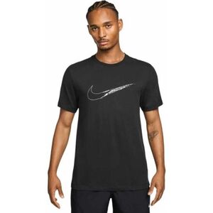 Pánské tréninkové tričko s krátkým rukávem NIKE-M NK DF TEE HBR BLACK/WHITE obraz