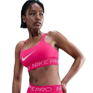 Dámská sportovní tréninková podprsenka NIKE PRO-W NP LS BRA TT GRX RUSH PINK/PINK FOAM/WHITE obraz