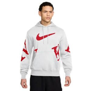 Pánská mikina s kapucí NIKE-M NK CLUB BB GX HDY NEO VAR WHITE/UNIVERSITY RED obraz