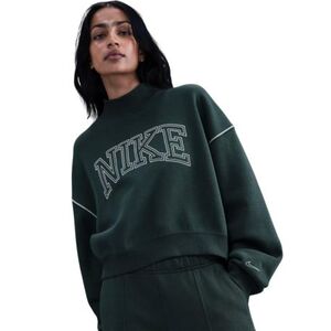 Dámská zateplená mikina NIKE-W NSW PHNX FLC LOGO MOCK NECK SEAWEED obraz