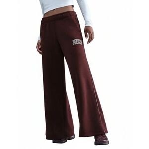 Dámské tepláky NIKE-W NSW PHNX FLC LOGO WIDE LEG BURGUNDY CRUSH obraz