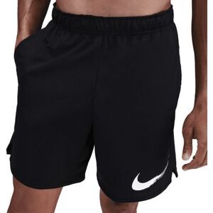 Pánské teplákové kraťasy NIKE-M NK DF TOTALITY KNIT 7IN UL G BLACK/WHITE obraz
