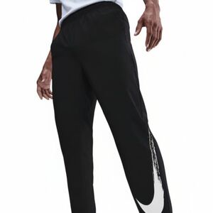 Pánské tepláky NIKE-M NK DF FORM PANT ALT GFX BLACK/WHITE obraz