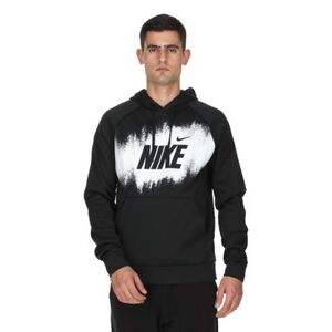 Pánská zateplená tréninková mikina s kapucí NIKE-M NK TF FLEECE PO HD GFX BLACK obraz