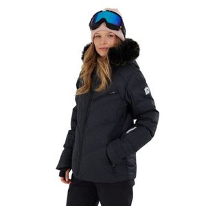 Dámská lyžařská bunda FUNDANGO-Elyra Fur Padded Jacket-905- black embossed obraz