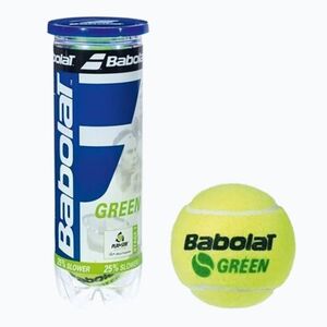 Tenisové míčky 3ks BABOLAT-GREEN x3 JR obraz