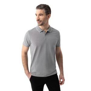 Pánské polo tričko s krátkým rukávem VOLCANO-O-TAFFY-GREY MELANGE obraz