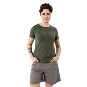 Dámské tričko s krátkým rukávem VOLCANO-T-LETTE-KHAKI obraz