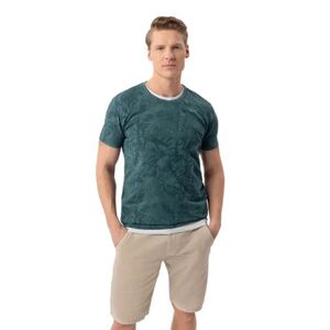Pánské tričko s krátkým rukávem VOLCANO-TM-LEFTY-BLUE obraz
