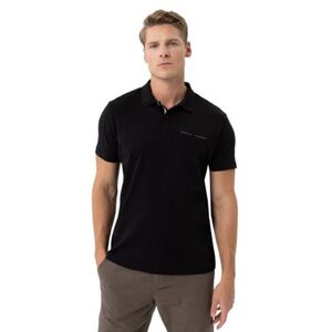 Pánské polo tričko s krátkým rukávem VOLCANO-O-MARON-BLACK obraz
