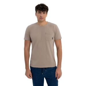 Pánské tričko s krátkým rukávem VOLCANO-TM-SVEN-BEIGE obraz