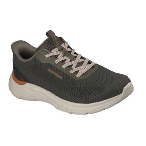 Pánská rekreační obuv SKECHERS-Garner Bungee Lace Slip-Ins M olive obraz