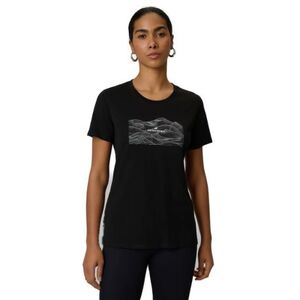 Dámské turistické tričko s krátkým rukávem 4F-TSHIRT F2785-20S-DEEP BLACK obraz
