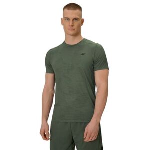 Pánské běžecké tričko s krátkým rukávem 4F-TSHIRT FNK M1778-43A-KHAKI ALLOVER obraz