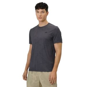 Pánské běžecké tričko s krátkým rukávem 4F-TSHIRT FNK M1778-21A-BLACK ALLOVER obraz