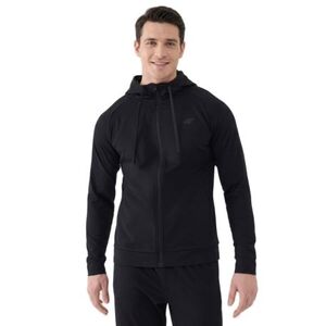Pánská tréninková mikina se zipem 4F-SWEATSHIRT FNK M631-20S-DEEP BLACK obraz