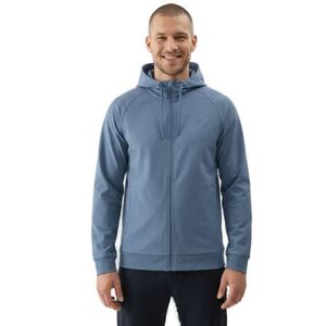 Pánská tréninková mikina se zipem 4F-SWEATSHIRT FNK M631-32M-DENIM MELANGE obraz
