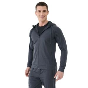 Pánská tréninková mikina se zipem 4F-SWEATSHIRT FNK M631-22M-ANTHRACITE MELANGE obraz