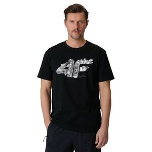 Pánské tričko s krátkým rukávem 4F-TSHIRT M2659-20S-DEEP BLACK obraz
