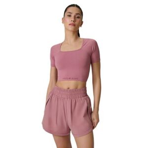 Dámské tréninkové tričko s krátkým rukávem 4F-TSHIRT FNK F1812-56S-LIGHT PINK obraz