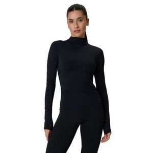 Dámské tréninkové tričko s dlouhým rukávem 4F-LONGSLEEVE FNK F502-20S-DEEP BLACK obraz