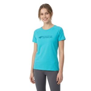 Dámské turistické tričko s krátkým rukávem 4F-TSHIRT F2774-48S-AQUA obraz
