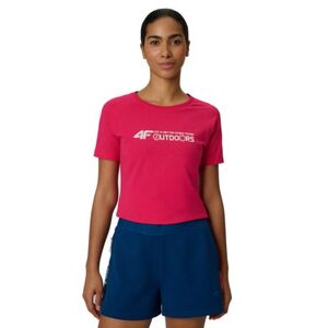 Dámské turistické tričko s krátkým rukávem 4F-TSHIRT F2774-54S-PINK obraz