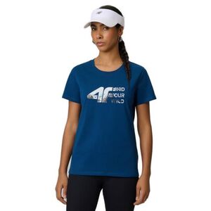 Dámské turistické tričko s krátkým rukávem 4F-TSHIRT F2775-46S-TEAL obraz