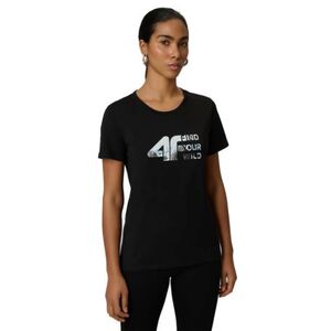 Dámské turistické tričko s krátkým rukávem 4F-TSHIRT F2775-20S-DEEP BLACK obraz