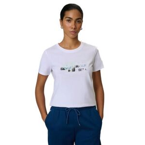 Dámské turistické tričko s krátkým rukávem 4F-TSHIRT F2775-10S-WHITE obraz