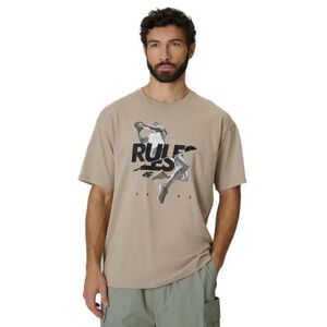 Pánské tričko s krátkým rukávem 4F-TSHIRT M3333-83S-BEIGE obraz