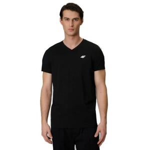 Pánské tričko s krátkým rukávem 4F-TSHIRT M3339-20S-DEEP BLACK obraz