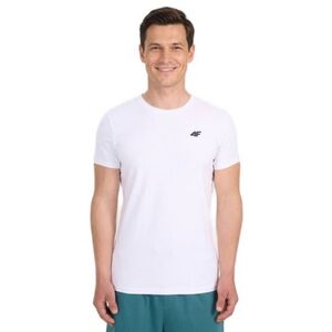 Pánské tričko s krátkým rukávem 4F-TSHIRT M3340-10S-WHITE obraz