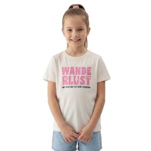 Dívčí tričko s krátkým rukávem 4F JUNIOR-TSHIRT F2884-11S-OFF WHITE obraz
