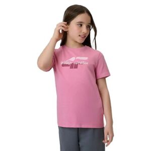 Dívčí tričko s krátkým rukávem 4F JUNIOR-TSHIRT F2885-54S-PINK obraz