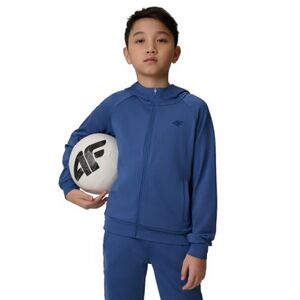 Chlapecká tréninková mikina se zipem 4F JUNIOR-SWEATSHIRT FNK M690-31S-NAVY obraz