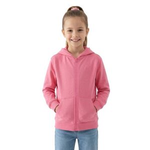 Dívčí mikina se zipem 4F JUNIOR-SWEATSHIRT F2322-54S-PINK obraz
