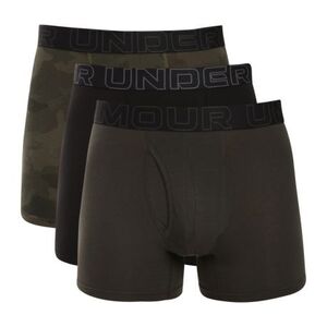 Pánské boxerky UNDER ARMOUR-3 PACK-UA PERFORMANCE COTTON - PRINT 6 inch-GRN obraz