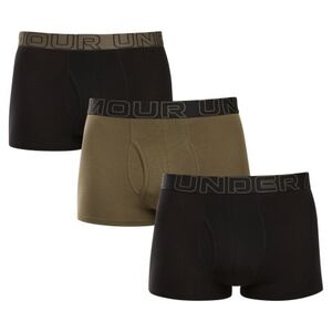 Pánské boxerky UNDER ARMOUR-3 PACK-UA PERFORMANCE COTTON - SOLID 3 inch-BLK obraz