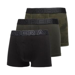 Pánské boxerky UNDER ARMOUR-3 PACK-UA PERFORMANCE COTTON - PRINT 3 inch-GRN obraz