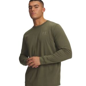 Pánské tričko s dlouhým rukávem UNDER ARMOUR-UA SPORTSTYLE LEFT CHEST LS-GRN obraz