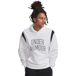 Pánská zateplená mikina s kapucí UNDER ARMOUR-UA Rival Fleece Nov Hoodie-WHT obraz